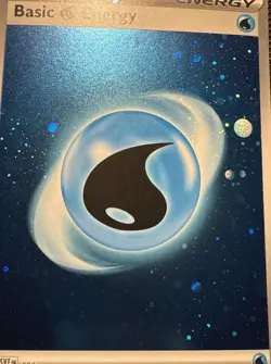 Pokemon 151 TCG Legit HD Cosmo Holo Water Energy 2 Swirl - Image 1