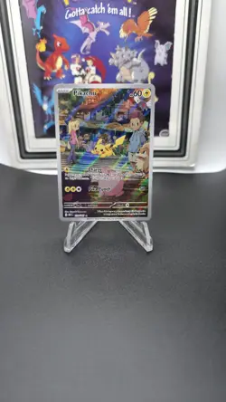 Pikachu 173/165 Pokemon Scarlet & Violet 151 Illustration Rare Full Art Card - Image 1