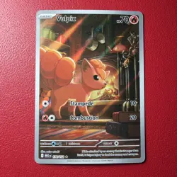 Pokemon Mega Evolution Vulpix 138/132 Illustration Rare Card - Image 1
