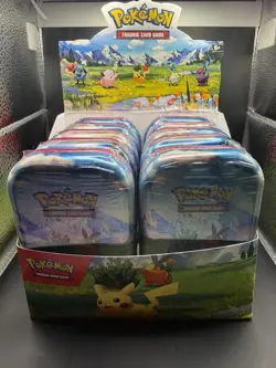 10x Pokemon TCG Ascended Heroes Mini Tins Sealed - With Display Case - Image 1