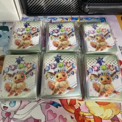 Pokemon Prismatic Evolutions ETB Sleeves, 6 Packs Sealed, NEW - Image 1