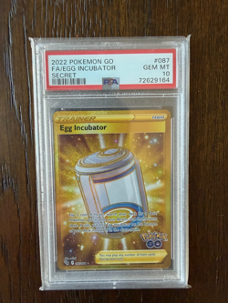 2022 Pokemon Go Full Art Egg Incubator PSA 10 #087 - Image 1