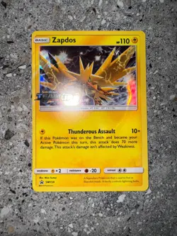 Pokemon TCG Cards Prerelease Zapdos SM159 Team Up Promo Holo NM - Image 3