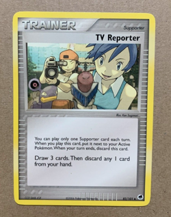 TV Reporter 82/101 EX Dragon Frontiers - Uncommon Pokemon Card - NM/M - Image 1