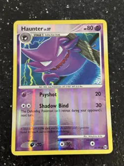 Pokemon TCG Haunter 42/99 Reverse Holo Arceus - Image 1