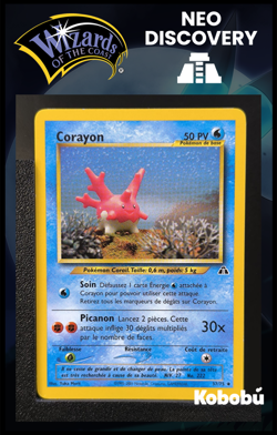 Carte Pokemon Corayon 37/75 Edition 2 Ed 2 Neo Discovery Wizards FR 2 - Image 1