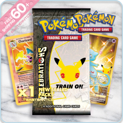 BOOSTER PACK Celebrations – Pokemon TCG Official ENG – Sealed New 2021 - Image 1