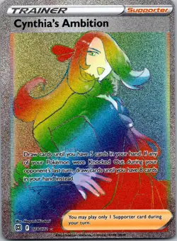 Cynthia's Ambition 178/172 - SWSH09: Brilliant Stars Secret Rare Pokemon TCG NM - Image 1