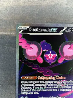 2024 Pokemon SV: Shrouded Fable Pecharunt ex Special Illustration Rare #093/064 - Image 3