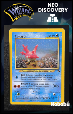 Carte Pokemon Corayon 37/75 Edition 2 Ed 2 Neo Discovery Wizards FR 1 - Image 1