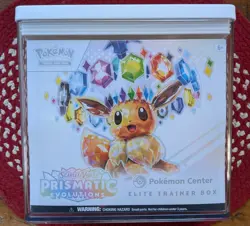 Prismatic Evolutions Pokemon Center ETB Elite Trainer Box Sealed With Case - Image 1