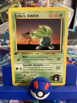 Pokemon 1st Edition Gym Heroes Erika's Oddish 78/132 - NM - Image 1