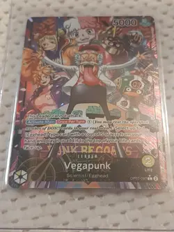 One Piece CCG Vegapunk Alt Art Leader OP07-97! 500 Years In The Future NP - Image 1