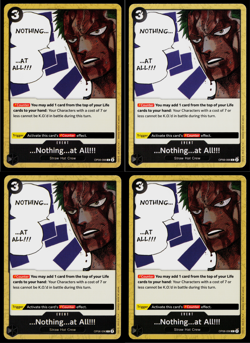 ...Nothing...at All!!! Playset - OP06-096 x4 - Wings of the Captain - One Piece - Image 1