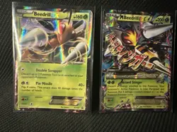 Pokemon M Beedrill EX Holo LP XY158 XY157 Ultra Rare Promos - Image 1