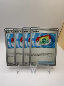 Pokemon TCG x4 Pokepad Pokemon Cards Perfect Order NM playset ME03 081/088 - Image 1