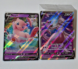 Pokemon Mew V & Mewtwo V Card Lot Full Art Ultra Rare Holo NM #40 - Image 1