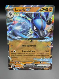 Lucario ex 051/131 SV Prismatic Evolutions Full Art Pokemon Card NM/Mint - Image 1