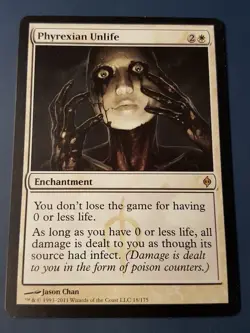 1x PHYREXIAN UNLIFE - New Phyrexia - MTG - Magic the Gathering - Image 1