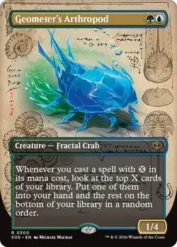 Geometer's Arthropod (Borderless) [Secrets of Strixhaven] Foil Near Mint - Image 1