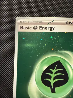 Pokemon 151 TCG Legit HD Cosmo Holo Grass Energy 3 Swirl - Image 4
