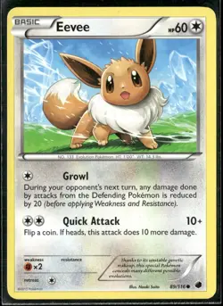 Pokemon - Eevee 89/116 Plasma Freeze LP - Image 1