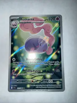 Pokemon TCG S&V Black Bolt Musharna Holo Illustration Card 117/086 NM Condition - Image 1