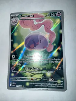 Pokemon TCG S&V Black Bolt Musharna Holo Illustration Card 117/086 NM Condition - Image 4