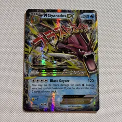 Pokemon M Gyarados EX 27/122 Breakpoint Ultra Rare Full Art Holo Card MP - Image 1
