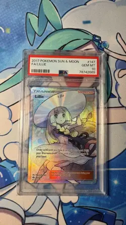 2017 Pokemon Sun and Moon #147 Lillie PSA 10 GEM MINT - Image 1
