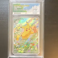 Pokemon Pikachu 088 Promo Holo SV Scarlet & Violet Ace Grading 8 NM-MT 2024 - Image 1