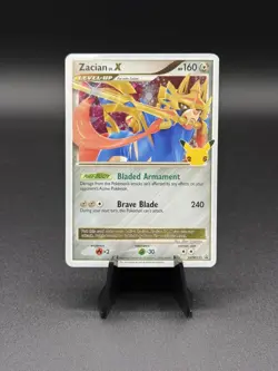 Pokemon TCG Zacian LV.X Black Star Promo SWSH135 Celebrations - Image 1