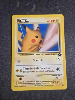 Pikachu Scratch SNAP Promo 26 Black Star Promo Pokemon Non Smoking - Image 1