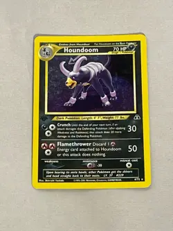 Pokemon First Edition Houndoom Neo Discovery 4/75 - Image 1