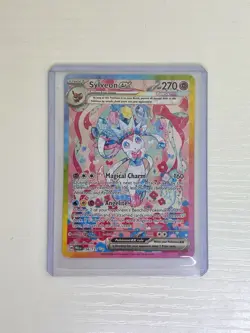 Pokemon Sylveon Ex 156/131 Prismatic Evolutions Holo Illustration Rare 270 HP - Image 1
