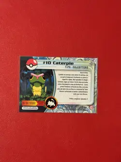 1999 Topps Pokemon #10 Caterpie TV Animation Edition - Image 2