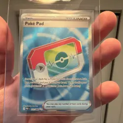 Pokemon TCG Poke Pad Trainer-Item Reverse Holo Uncommon Paradox Rift 113/088 - Image 2