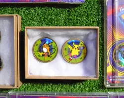 Pokemon Hasbro Battling Coin Game 14 Set Sealed Holders Pikachu Charizard Gengar - Image 2