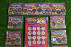 Pokemon Hasbro Battling Coin Game 14 Set Sealed Holders Pikachu Charizard Gengar - Image 5