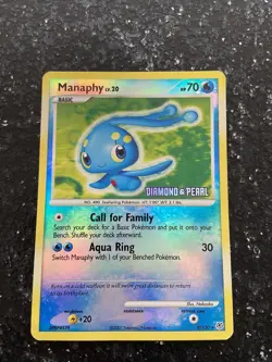 Pokemon TCG Manaphy Diamond & Pearl 9/130 Reverse Holo - Image 1