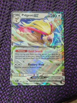 Pokemon TCG Pidgeot ex 164/197 Obsidian Flames Double Rare Holo 280 HP Eng - Image 1