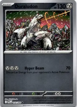 DURALUDON 074/094 C PHANTASMAL FLAMES POKEMON REVERSE HOLO LP - Image 1