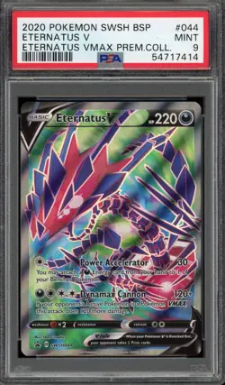 2020 Pokemon PSA 9 Eternatus V Vmax Premium Collection SWSH BSP #044 - Image 1