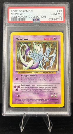 2002 POKEMON LEGENDARY COLLECTION 29/110 MEWTWO PSA 10 * LOW POP 94 * - Image 1