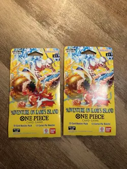 One Piece OP-15 Adventure On Kami’s Island Sleeved Booster Pack X2 - Image 1