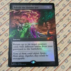 Magic The Gathering | Behold The Sinister Six SpiderMan PROMO CARD PAX West 2025 - Image 1