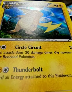 Raichu Holo 43/146 2014 XY Set Pokemon TCG Card NM - Image 5