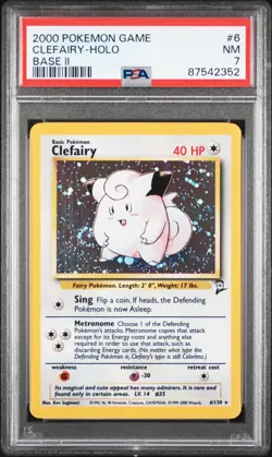 2000 Pokemon Game #6 Clefairy Holo PSA 7 - Image 1