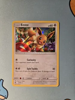 [NM] Eevee - 48/68 - Pokemon Hidden Fates Sun & Moon Holo Rare Card - Image 1
