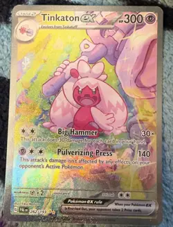Pokemon TCG Tinkaton EX Special Illustration Rare Holo 262/193 Sv02 HP 300 - Image 1
